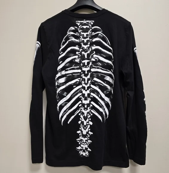 RUDE Black Skeleton Long Sleeve Shirt - Picture 2 of 4